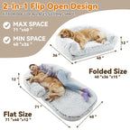 Human-Sized Orthopedic Dog Bed – Ultra-Soft Memory Foam Lounge for You & Your Pet
