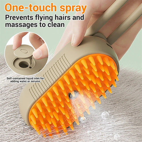 AquaGlow Pet Steam Brush