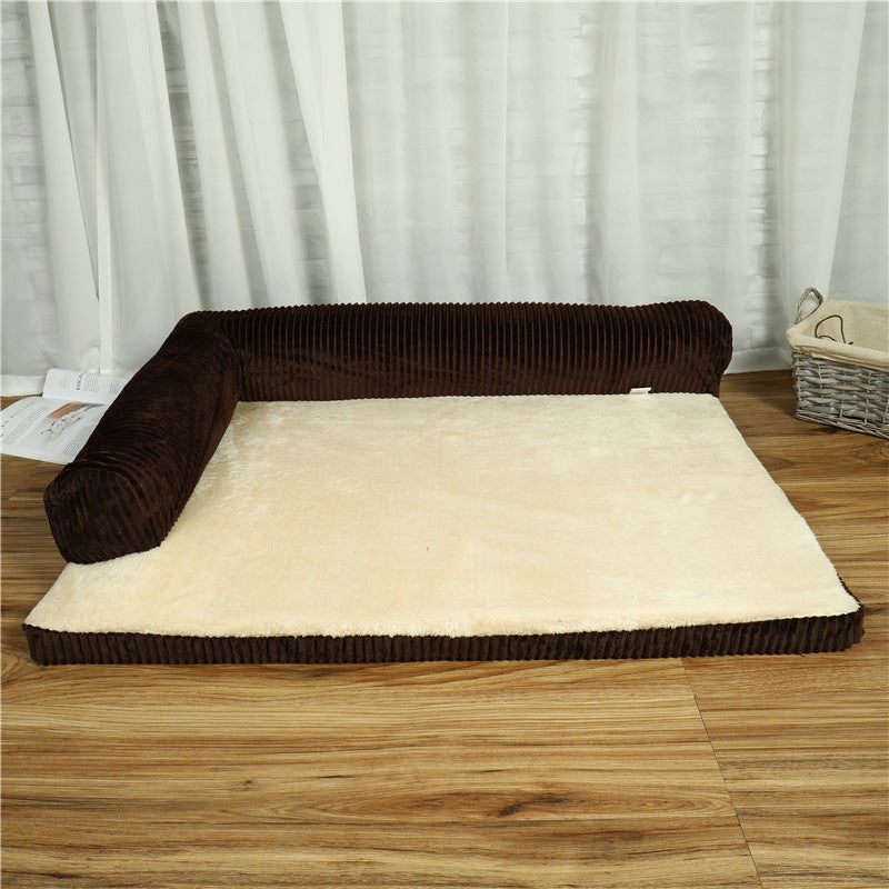 Luxury Orthopedic Dog Bed with Headrest – Ultra Soft & Supportive