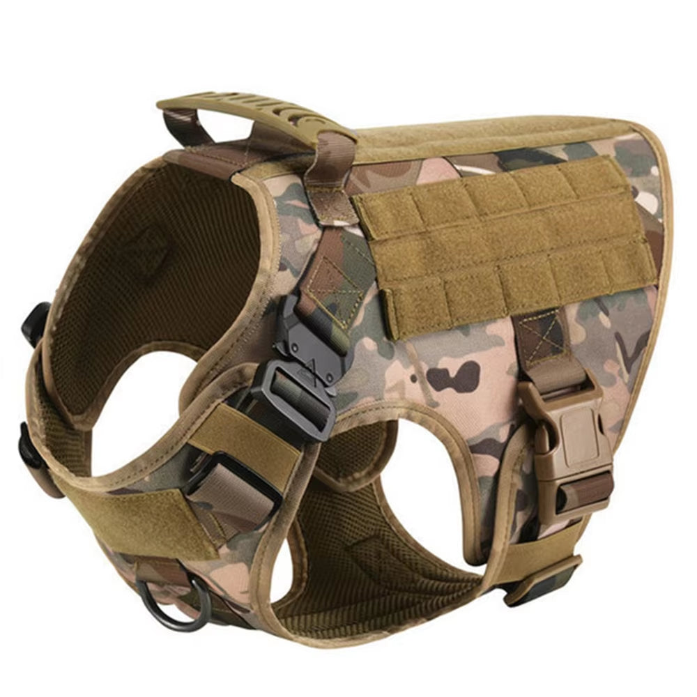 Luxury Camo Dog Harness & Leash Set – Durable, Comfortable & Secure