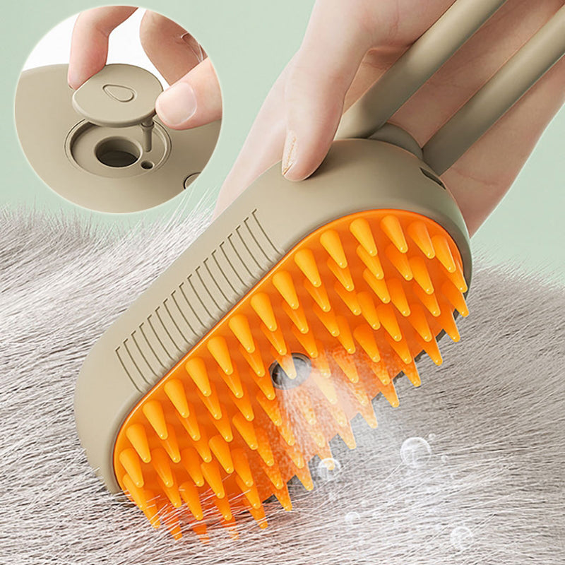 AquaGlow Pet Steam Brush