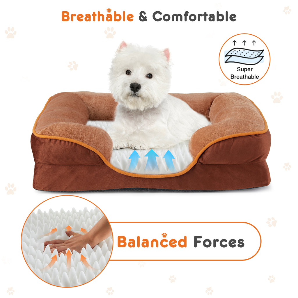 Premium Orthopedic Dog Bed with Bolsters – Ultra Cozy & Joint Support