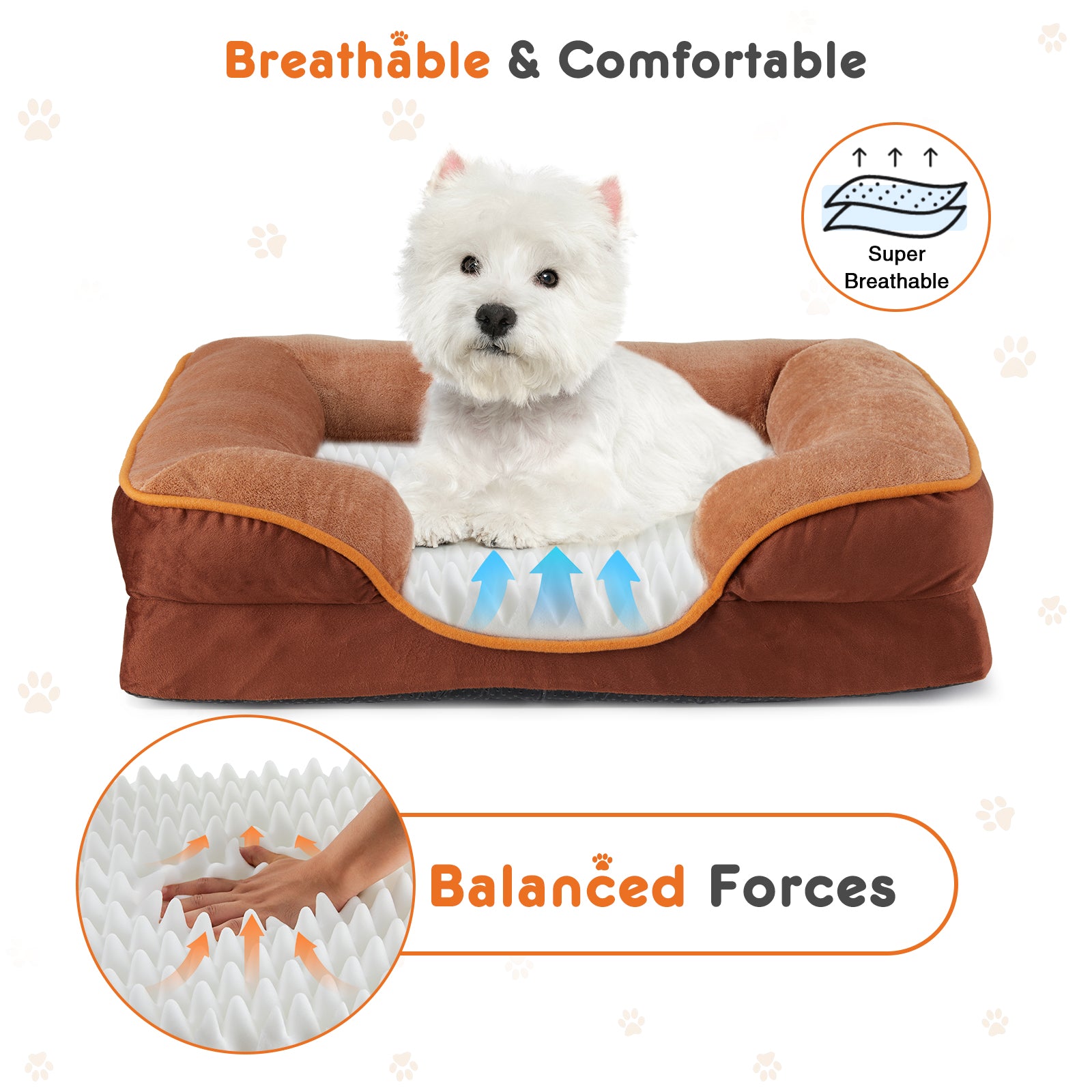 Premium Orthopedic Dog Bed with Bolsters – Ultra Cozy & Joint Support