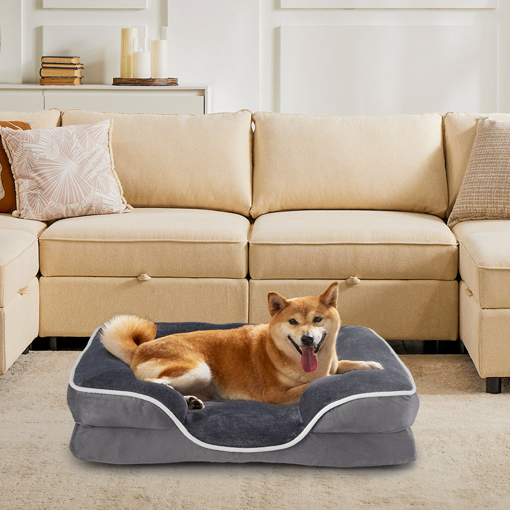 Premium Orthopedic Dog Bed with Bolsters – Ultra Cozy & Joint Support