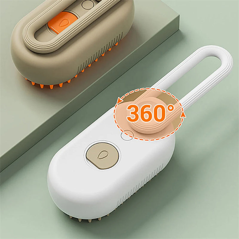 AquaGlow Pet Steam Brush