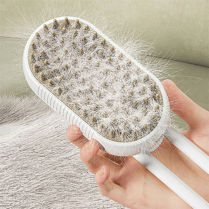 AquaGlow Pet Steam Brush